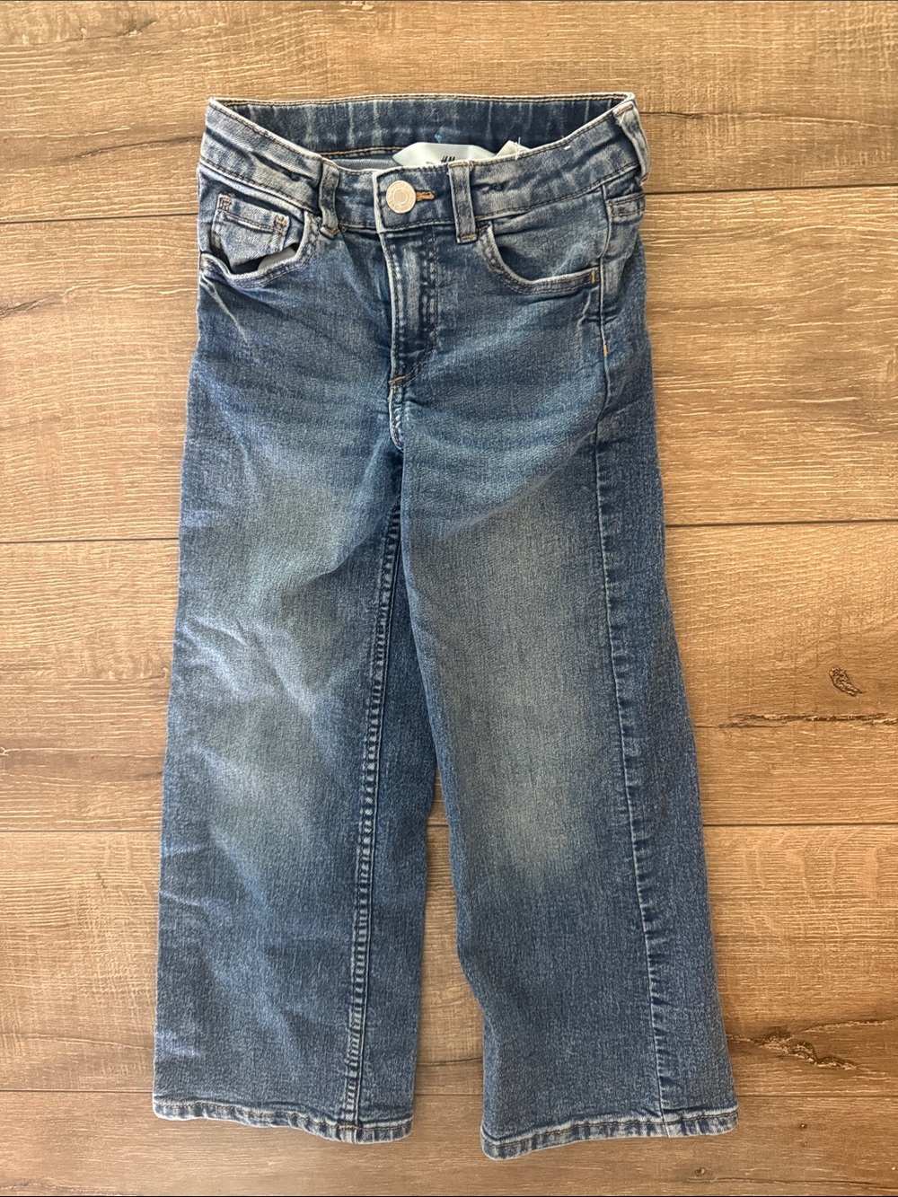 H&M Girls' Wide-Leg Jeans - Blue